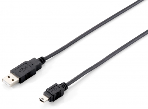 USB 2.0 Cable A->Mini5P 1,8m M/M, black