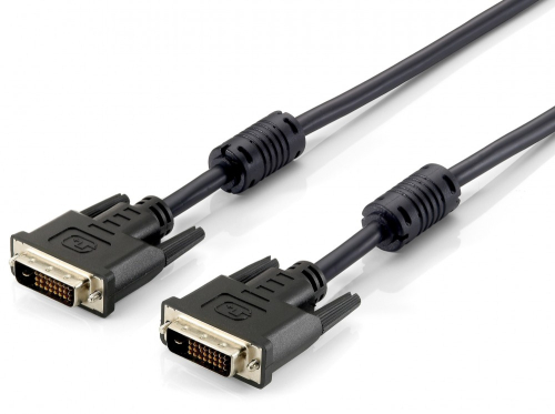 DVI Digital Dual Link Cable 3,0m 2x24+1, M/M, black, HQ