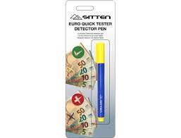 Sitten Euro Quick Tester Pen Detector - Caneta detector de notas falsas