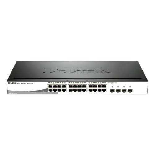 D-LINK 24-PORT 10/100/1000MBPS GIGABIT SMART SWITCH + 4 COMBO 1000BASET/SFP