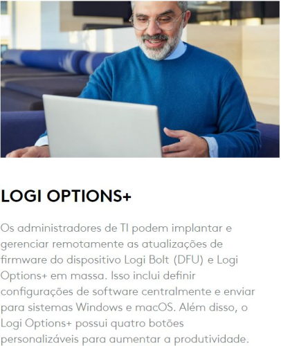 RATO ARGONOMICO VERTICAL SEM FIOS LOGITECH LIFT FOR BUSINESS PRETO 910-006494