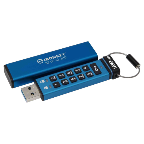 KINGSTON PEN 128GB IRONKEY KEYPAD 200 FIPS AES-256 ENCRYPTED
