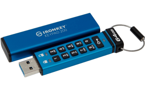 KINGSTON PEN 64GB IRONKEY KEYPAD 200 FIPS AES-256 ENCRYPTED
