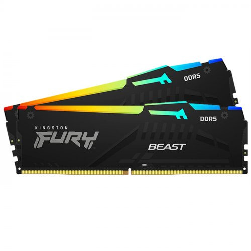 Memoria RAM KINGSTON FURY BEAST RGB 32GB 2x16GB DDR5 1.25V 5600MT/S CL36 KF556C36BBEAK2-32