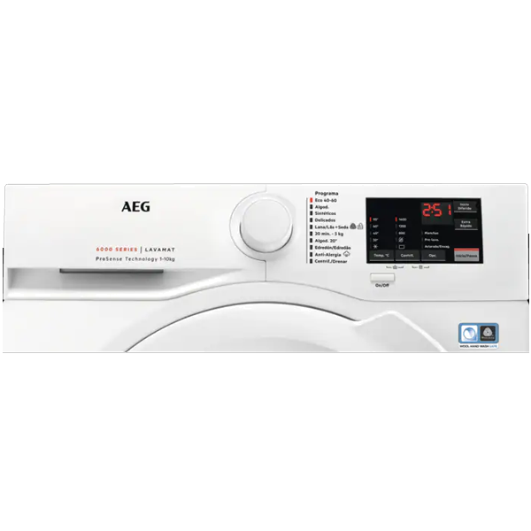 MAQUINA LAVAR ROUPA AEG L6FBI147P 10Kg 1400RPM 84.7x59.7x63.6 Classe A
