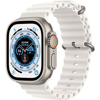 APPLE WATCH ULTRA GPS+CELLULAR 49mm TITANIUM CASE WITH WHITE OCEAN BAND
