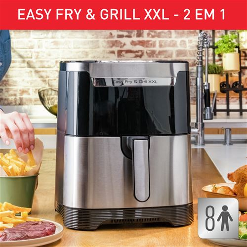 FRITADEIRA MOULINEX AIRFRYER EASY GRILL XXL EZ801D10