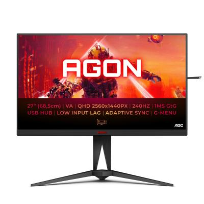 AOC MONITOR VA 27" 16:9 QHD 1MS 240HZ HDMI DP USB HAS GAMING AG275QXN/EU