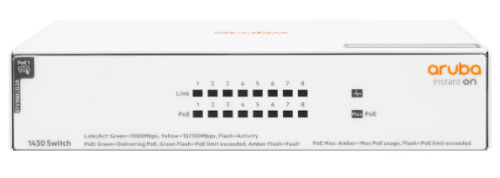 Aruba IOn 1430 8G Class4 PoE 64W Switch