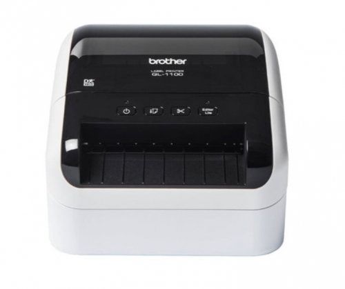 Impressora de Etiquetas Brother QL-1100 — Impressão até 103,6 mm, USB, Corte Automático