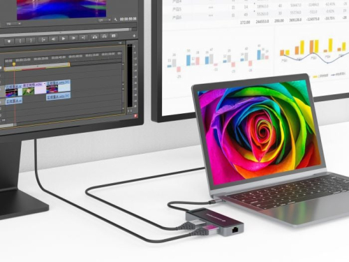 DONN 7-in-1 Docking Station USB 3.2 Gen 1, HDMI x 2, USB 3.0 x 3, GbE, 100W USB PD