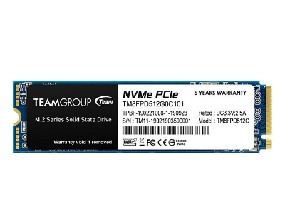 SSD M.2 PCIe NVMe Team Group 512MB MP33 PRO-2400R/2100W-220/200K IOPS