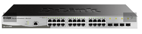 D-LINK SWITCH 24-PORT 10/100/1000BASE-T POE + 4 SFP PORTS