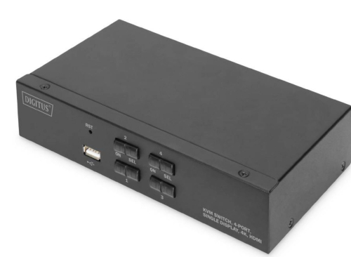 SWITCH DIGITUS KVM SWITCH 4 PORT SINGLE DISPLAY 4K HDMI® DS-12880