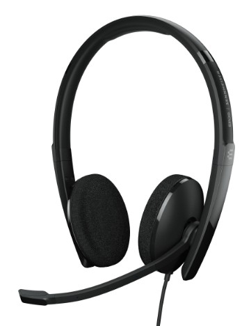 Auscultadores SENNHEISER 160T Com fios Fita de cabeça Escritório/Call center USB Type-C Preto