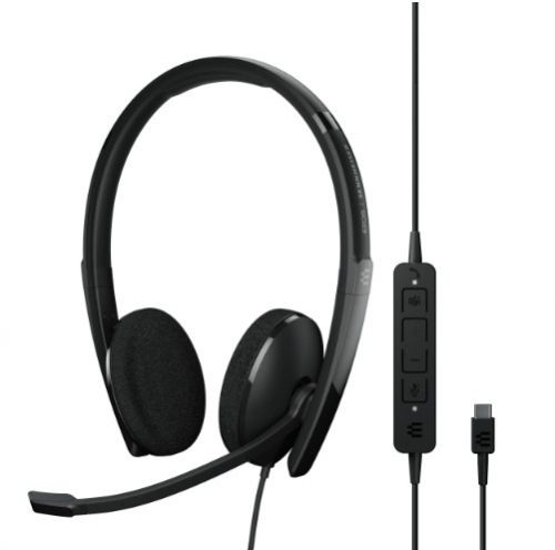 Auscultadores SENNHEISER 160T Com fios Fita de cabeça Escritório/Call center USB Type-C Preto
