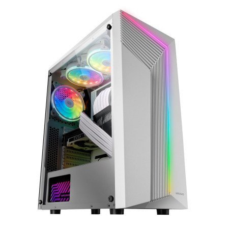MARS GAMING CAIXA MATX MCX7 ARGB FRONT 12CM WIN USB 3.0 WHITE
