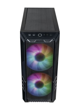 Caixa Cooler Master E-ATX HAF 500 Mesh ARGB Preta - H500-KGNN-S00