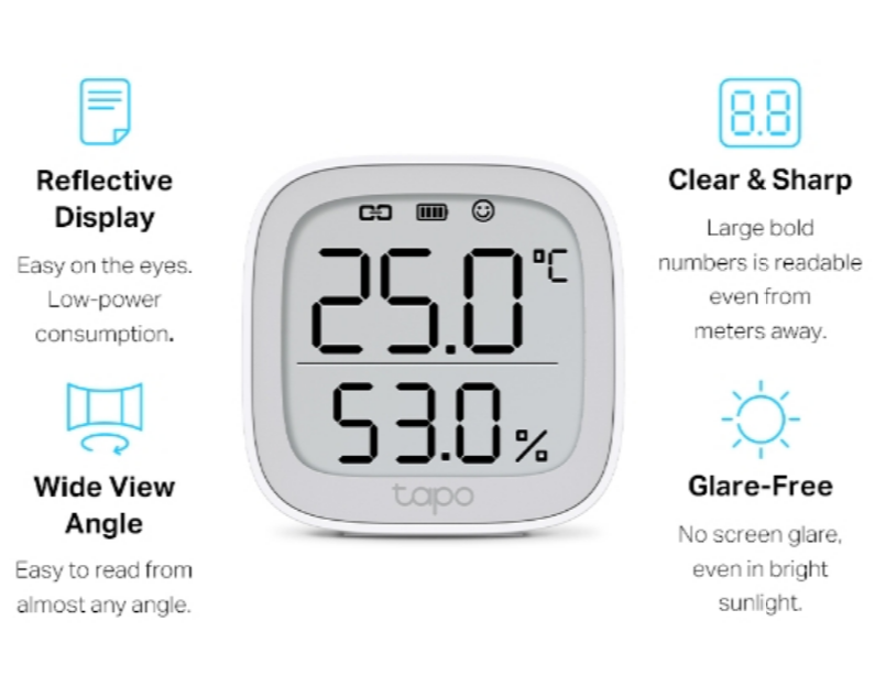 MONITOR TEMPERATURA E HUMIDADE INTELIGENTE TAPOT315
