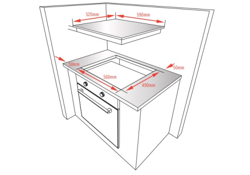 Placa Inducao Orima ORP-76-IN Encastre 4 Zonas 60Cm