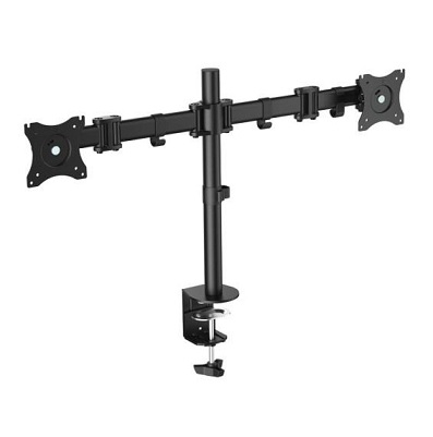 EQUIP SUPORTE SECRETARIA 2 MONITORES (13"-27") INCLINAVEL 180º GIRATORIO +-45