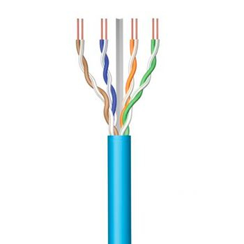 EWENT BOBINE CABO REDE CAT6 U/FTP AWG23/1 LSZH 100MT AZUL