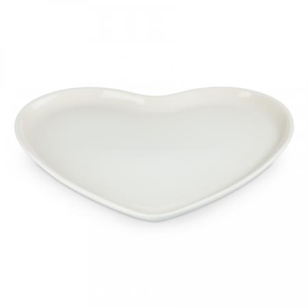 LE CREUSET - Prato Coração 32cm Merengue 80616327160003