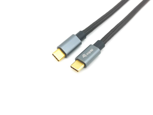 EQUIP CABO USB 3.2 GEN 2 C-C CABLE M/M 0.5M 10G TRANSFER 5A (100W) BLACK