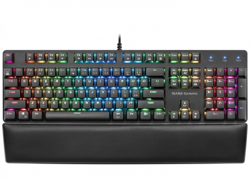 Teclado MARS GAMING MK5 RGB FULL MECHANICAL KEYBOARD, OUTEMU SQ BLUE PT US- MK5BPT