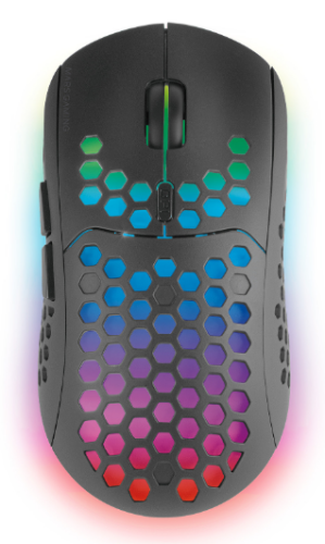 RATO MARS GAMING MMW3 WIRELESS MOUSE, 79G ULTRA-LIGH, RECHARGEABLE BATTERY, BLACK