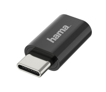 Adaptador HAMA USB type C - Micro USB B, USB 2.0, 480 Mbit/s
