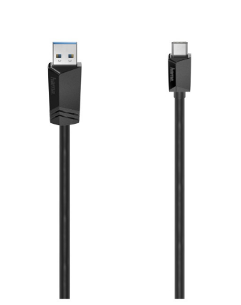 Cabo HAMA conexão USB Type-C - USB-A, 3.2 Gen1, 5 Gbit/s, 0,75 m 200651