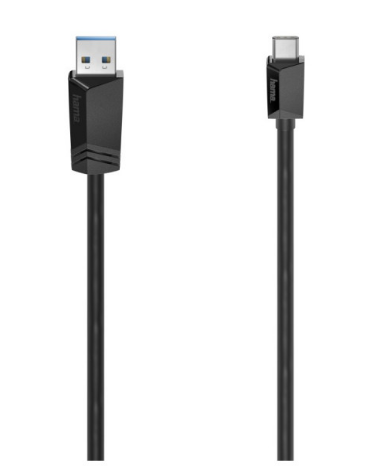 Cabo HAMA conexão USB Type-C - USB-A, 3.2 Gen1, 5 Gbit/s, 1,50 m 200652