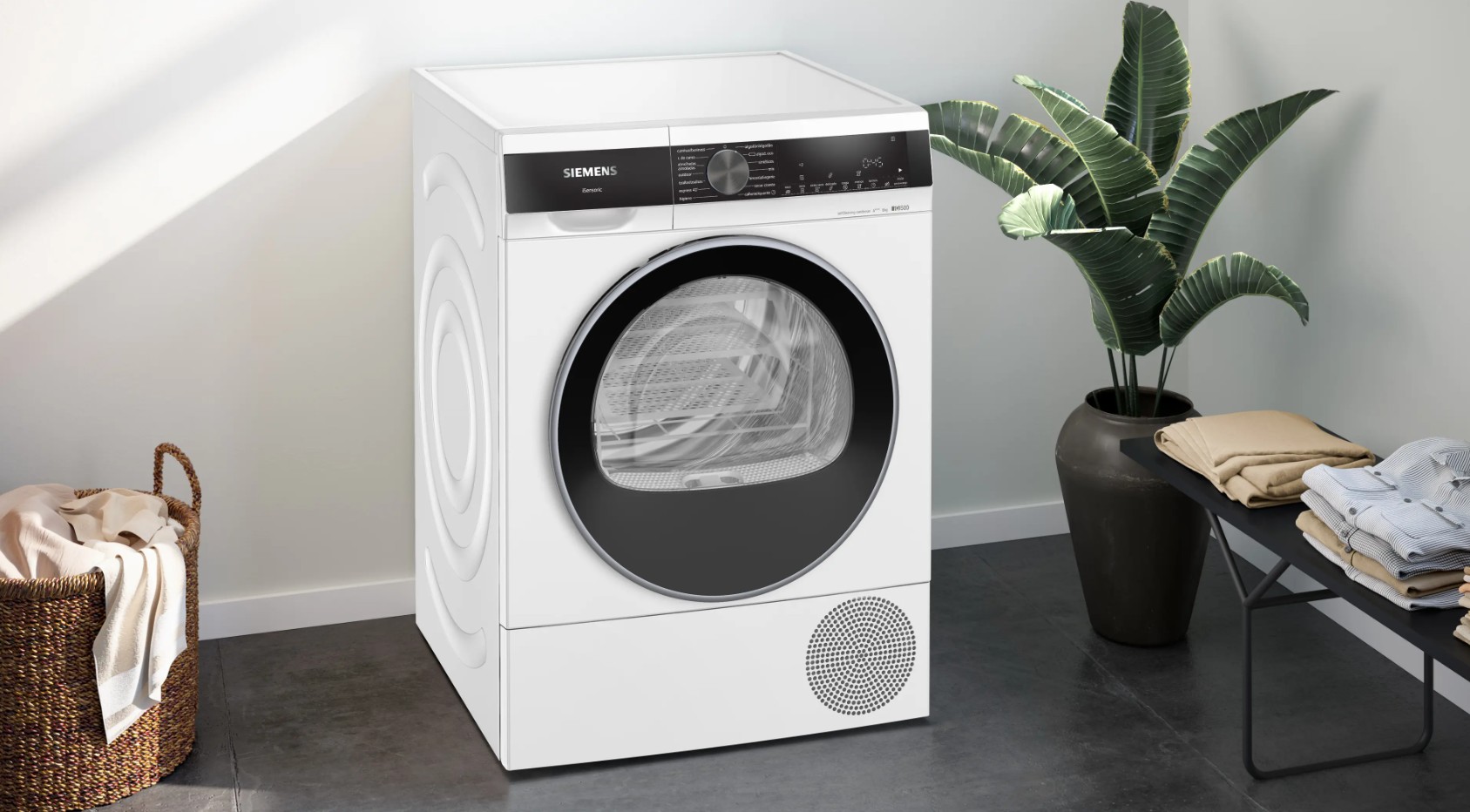 Máquina de Secar Roupa SIEMENS iQ500 WQ35G2D0ES - 8 kg com Bomba de Calor