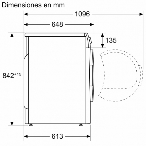 Máquina de Secar Roupa SIEMENS iQ500 WQ35G2D0ES - 8 kg com Bomba de Calor
