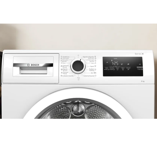Maquina Secar Roupa Bosch WTR85V92ES 8Kg Condens Bomba Calor Classe B Branca