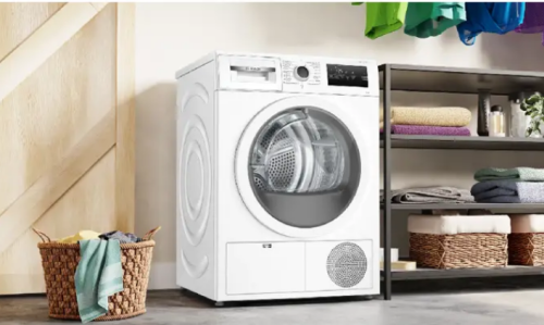 Maquina Secar Roupa Bosch WTR85V92ES 8Kg Condens Bomba Calor Classe B Branca