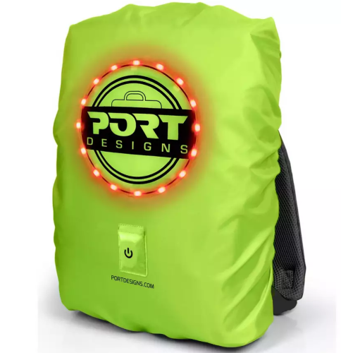 PORT CAPA CHUVA UNIVERSAL MOCHILAS REFLECTORA COM LED