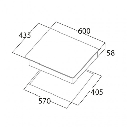 Placa Inducao Encastre CATA IB 5003 BK 60cm