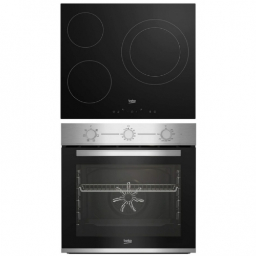 Pack Encastre Forno + Placa Beko BBSE12122XD 60cm Vapor 72L ClasseD