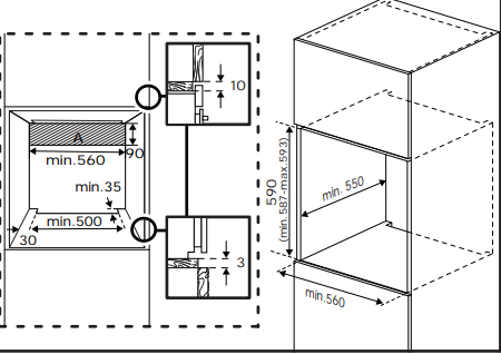 Pack Encastre Forno + Placa Beko BBSE12122XD 60cm Vapor 72L ClasseD