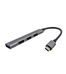 USB-C METAL HUB 1X USB 3.0 3X USB