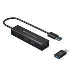 USB-C HUB DELGADO CON 4 PUERTOS USB