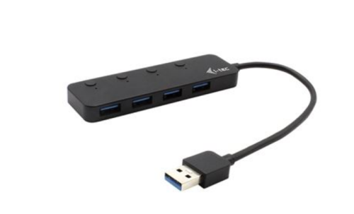 USB 3.0 METAL HUB 4 PORT WITH INDIV