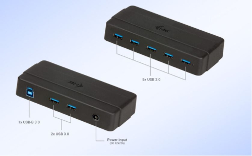HUB de carregamento i-tec USB 3.0 7 portas + adaptador de energia U3HUB742