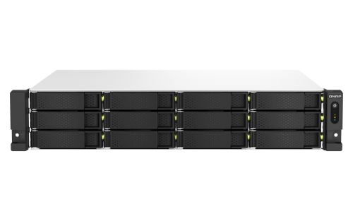 12-BAY NAS Rack (2U) Ethernet LAN Alumínio, Preto