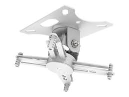 VISION Professional Close-Coupled Projector Ceiling Mount - LIFETIME WARRANTY - no pole - supports projector 110 mm / 4.3" below ceiling - fits most projectors - obstruction-free cable management - Includes: retrofitting ceiling trim disc, sloping ce