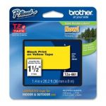 Brother TZe-661 - Autocolante padrão - preto em amarelo - Rolo (3,6 cm x 8 m) 1 cassete(s) fita laminada - para P-Touch PT-3600, 530, 550, 9200, 9400, 9500, 9600, 9700, 9800, D800, E800, P900, P950