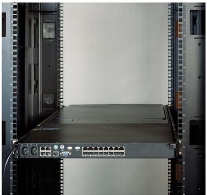 Kit de montagem de bastidor de consola KVM preto 1U APC KVM-LCDMOUNT