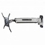 Ergotron Interactive Arm LD - Kit de montagem (braço articulado, adaptador VESA, suporte de montagem na parede) - Tecnologia de Força Constante Patenteada - para visor LCD - alumínio - enfeite negro, alumínio polido - tamanho de tela: até 42"